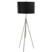 Safavieh Cipriana 72 In Nickel Adjustable Triangle Floor Lamp With Black Shade Fll4007a The Home Depot In 2020 Rose Floor Lamp Tripod Floor Lamps Adjustable Floor Lamp