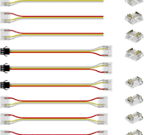 PAUTIX 12mm Connectors for RGB Smart IC COB LED Strip Light ...