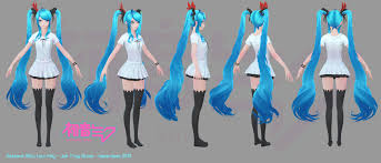 Polycount Forum View Single Post Course Character Hatsune Miku The World Is Mine Version Miku Hatsune Miku Hatsune