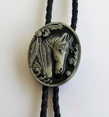 La cravate) originated in the 1660s. Bo018 Bolo Tie Cravate Western Country Tete De Cheval