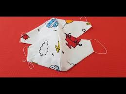 Goznurunet Kolay Kalipsiz Maske Yapimi Easy Diy Mask Ev Yapimi Poplin Kumastan Kolay Kalipsiz Tek Parca 4 E Katlanmis Kumasi Keserek Iki C Maskeler Dikis Ikiz