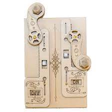 Double light switch wallplate wall plate outlet cover polished chrome finish. Double Rack Gear Light Switch Cover Plate