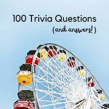 Many were content with the life they lived and items they had, while others were attempting to construct boats to. 100 Fun Trivia And Quiz Questions With Answers Hobbylark