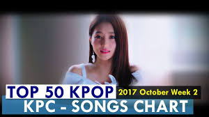 Top 50 Kpop Songs Chart October Week 2 2017 Kpop Chart Kpc