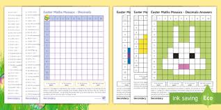 Ks2 maths is an important core subject in the national curriculum and this area of the website covers all the major aspects of the curriculum including numbers, calculations, problems and measures. Easter Maths Mosaic Worksheet Worksheets Teacher Made