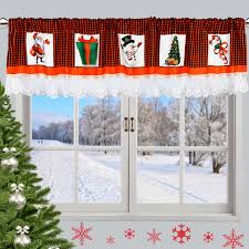 Christmas kitchen is a website for food lovers. Red Buffalo Plaid Christmas Curtain Lace Window Valances Kitchen Valances Christmas Decor For Home Kitchen Living Dining Room Party Diy Decorations Aliexpress