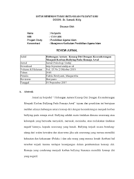 Jurnal ilmu ekonomi vol 2 jilid 3/tahun 2018 hal. Contoh Review Jurnal Pendidikan