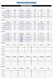 30 Workout Plan Template Excel Simple Template Design