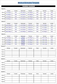 30 Workout Plan Template Excel Simple Template Design