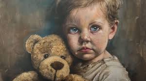 Free Child With Teddy Image