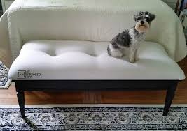 With an aesthetically appealing sand colored seat that is made up of 80% polyester and 20% cotton upholstery. Coffee Table Bench Easy Button Tufted Upholstery My Repurposed Life Rescue Re Imagine Repeat