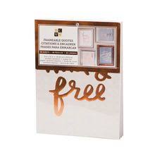 New and sealed dcwv decor wall lettering vinyl sticker. Dcwv Frameable Quotes Cardstock Stack Copper Card Stock Wall Collage Home Design Decor