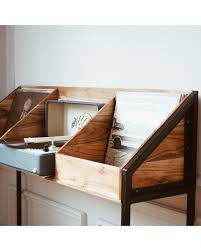 Meuble Vinyles Style Industriel Pieds