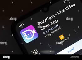 November 8, 2024, Brazil. In this photo illustration, the BuzzCast - Live  Video Chat app logo is displayed on a smartphone screen Stock Photo - Alamy