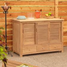 excellent outdoor kitchen storage
