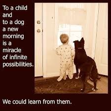 Dog Quote About A Child And Dog And New Day Dog Heaven Quotes Dog Quotes Dogs And Kids