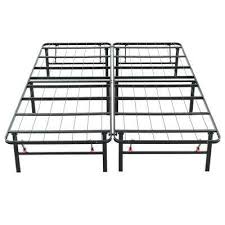 The hercules metal bed frame includes one or two (depending on bed size) heavy duty metal sections that are easily assembled together to create a bed foundation that will support any mattress. Hercules Queen Size 14 In H Heavy Duty Metal Platform Bed Frame 125001 5050 The Home Depot