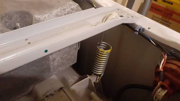 Washing machine suspension spring
