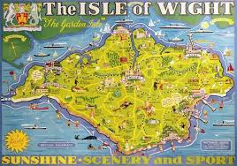Isle Of Wight Pictorial Map Vintage Br Travel Poster Print By Tom Smith 1949 Isle Of Wight Pictorial Maps Travel Posters