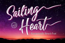 Hogarth script is available as a desktop font and a web font. Sailing Heart 246491 Script Font Bundles Heart Font Brush Font Beautiful Script Fonts