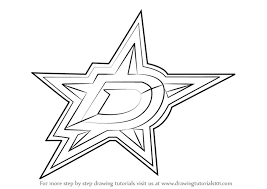 Step by step drawing tutorial on how to draw barley from brawl stars. Learn How To Draw Dallas Stars Logo Nhl Step By Step Drawing Tutorials
