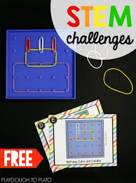 Free Geoboard Challenges The Stem Laboratory Preschool Stem Stem Classroom Kindergarten Stem