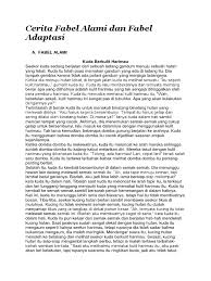 Check spelling or type a new query. Cerita Fabel Dan Unsur Intrinsiknya Masnurul