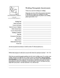 We did not find results for: Wedding Photographer Questionnaire Fill Online Printable Fillable Blank Pdffiller
