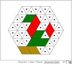 A hexagonal container can hold a plurality of puzzles of varying complexity which can then be assembled within the container so that unless. Critical Thinking Puzzles And Brain Teasers Tiling A Triangulated Hexagon Impossible Shapes Hexagon Rhombus Tile