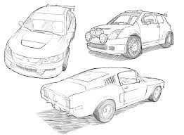 Make the glass at the back of the car. Car Drawing Techniques On Behance