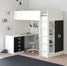 You Can See And Find A Picture Of Ikea Jonas Secretary Desk Dimensions With The Best Image Quality At Ikea Hemnes Secreta Loft Bed Stuva Loft Bed Ikea Loft Bed