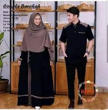 Model model gamis tunik dan couple elegan dan cantik. 17 Ide Gamis Couple Lebaran Batik Warna