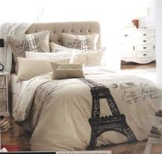 Paris Parisienne Eiffel Tower King Quilt Doona Cover Set Matching Cushion Paris Themed Bedroom Paris Bedding Paris Bedroom
