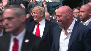 Trump Receives Boos And Cheers At Ufc Fight