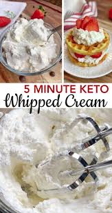 5 Minute Keto Whipped Cream 3 Ingredients Recipe Keto Whipped Cream Recipes With Whipping Cream Homemade Whipped Cream Recipe