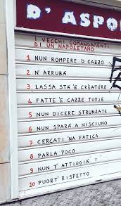 I 10 Comandamenti Buongiornocosi Disagio Napoletano Buongiorno Divertente Divertente Battute Divertenti