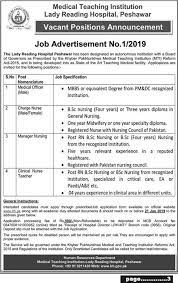 Jobs At Lrh Peshawar Job Advertisement Teaching Nurse