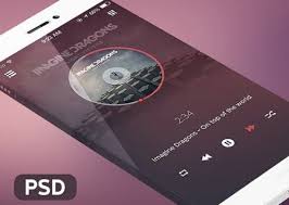 Ios 7 Music Player App Psd Music Player Design Music App Music App Design