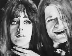 Digital color applied to high rez ink portrait scan