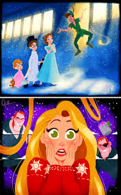 Les Noel De Peter Pan Et Raiponce Personnage Disney Disney Animation Disney