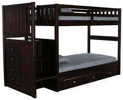 Discovery world furniture's twin over full loft showcases a timeless mission style. Discovery World Furniture Twin Over Twin Espresso Staircase Bunk Beds Kfs Stores
