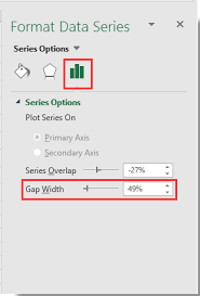 How To Adjust The Bar Chart To Make Bars Wider In Excel