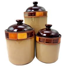 Jar is hollow all the way to the bottom. Stoneware Kitchen Canister Set Target