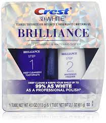 Amazon Com Crest Brilliance Daily Cleasning Toothpaste And Whitening Gel System 4 Oz Beauty Personal Care
