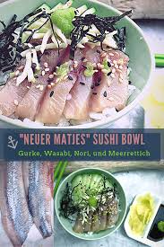 Inside Out Sushi Und Maki Sushi Nordic Style Selbst Gemacht Aus Haltbarem Fisch Matjes Gourmet Desserts Dessert Sushi
