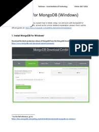 You can download any missing drivers, if necessa. Mongodb Guide Pdf Mongo Db Command Line Interface