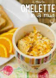 2 Minute Omelette In A Mug Mug Recipes Recipes Food