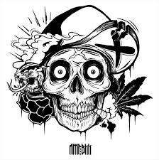 10 weed drawing graffiti on clipart 4biz. Skull Smoking Weed Drawings Rastaman Skull Vector Art Skull Hat Stock Vector 579722668