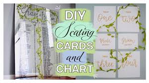 Diy Wedding Seating Table Cards Seating Chart Mirror Wedding Series Vol 9