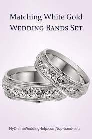 His And Her Wedding Band Sets My Online Wedding Help White Gold Wedding Band Sets Wedding Ring Sets Wedding Band Sets